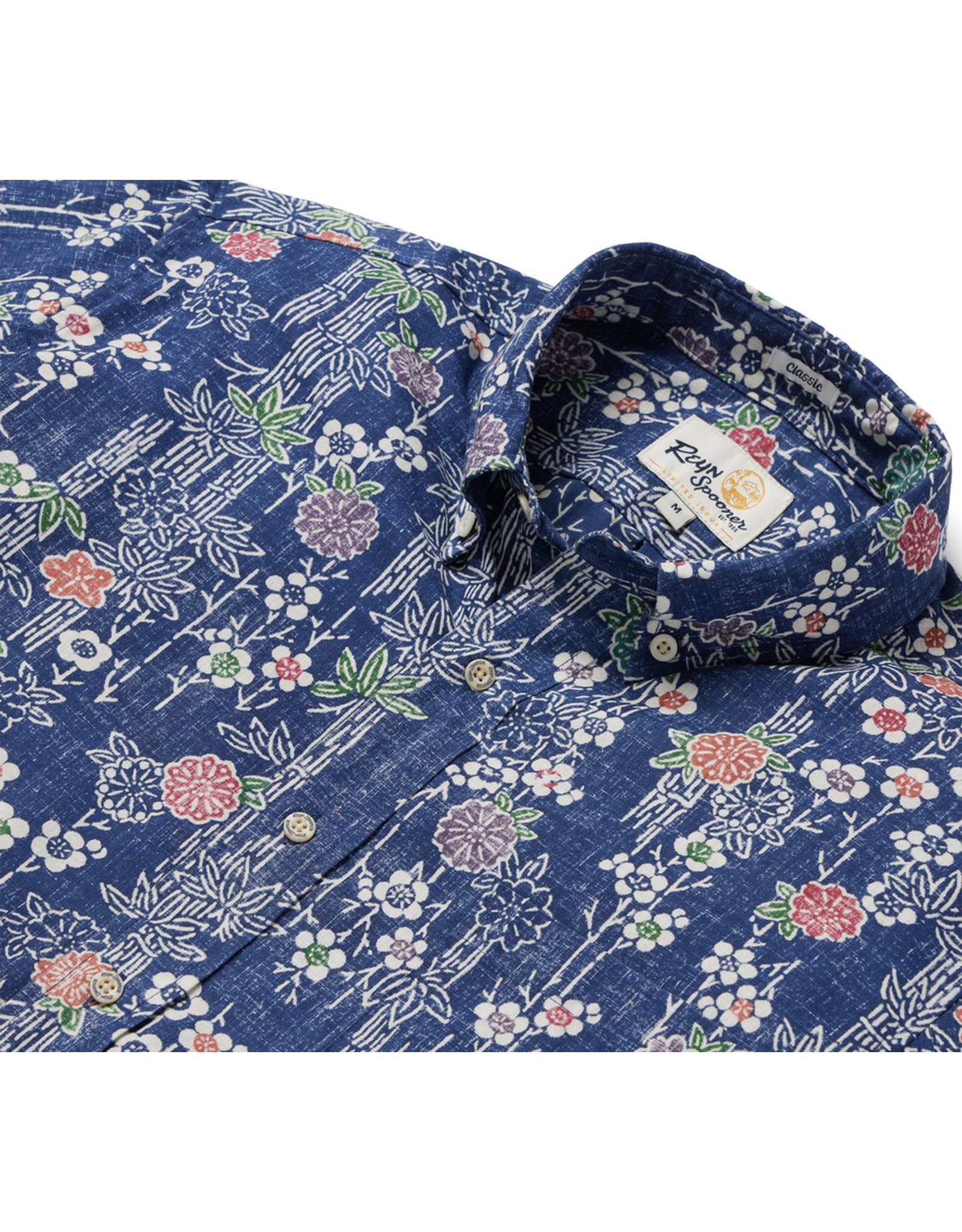 Reyn Spooner Reyn M642812524 Nippon Forest Button Front Apple Butter