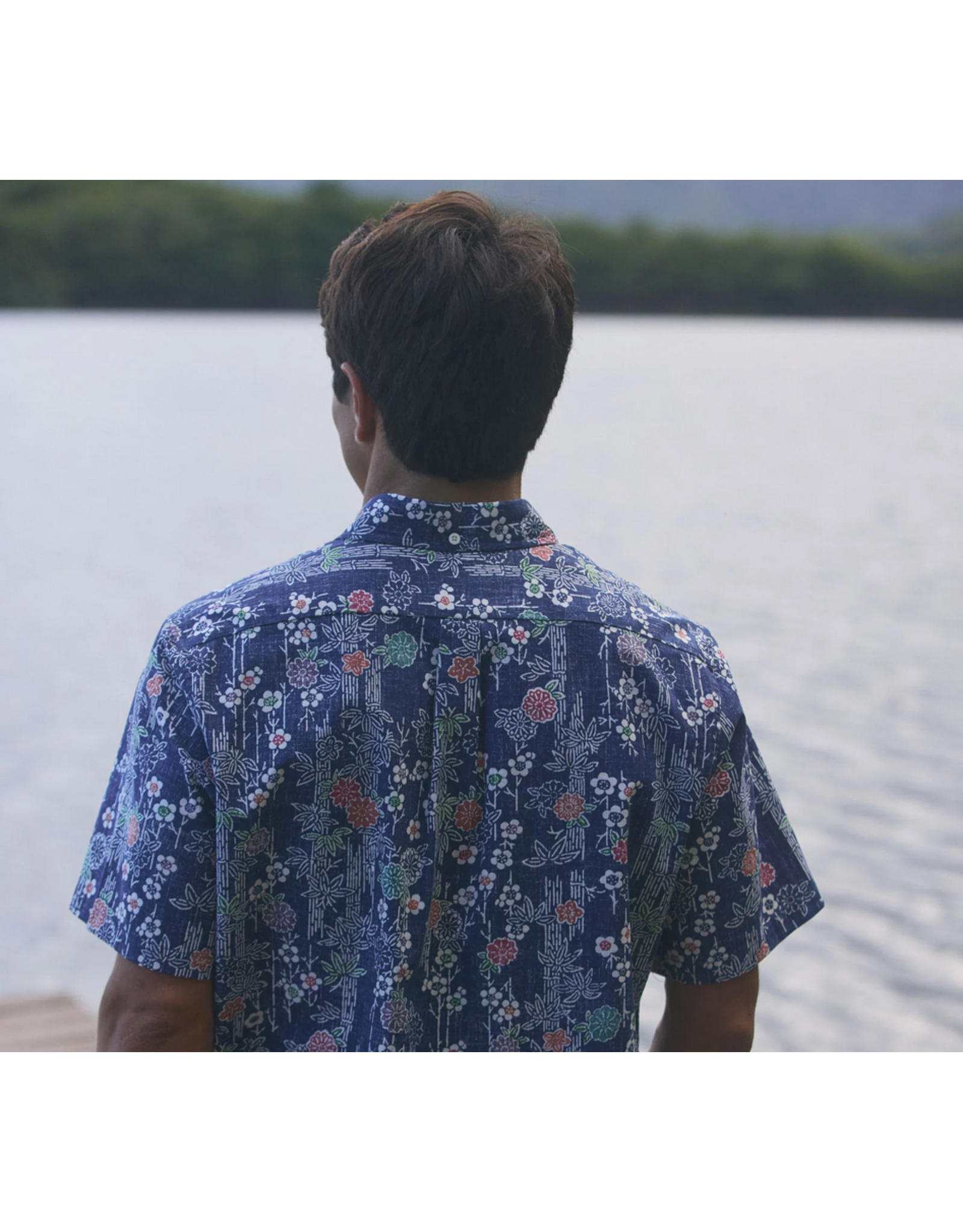 Reyn Spooner Reyn M642812524 Nippon Forest Button Front Apple Butter