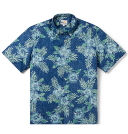 Reyn Spooner Reyn M642612524 Pua Aloalo 0005 Navy Button Front