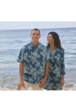 Reyn Spooner Reyn M642612524 Pua Aloalo 0005 Navy Button Front