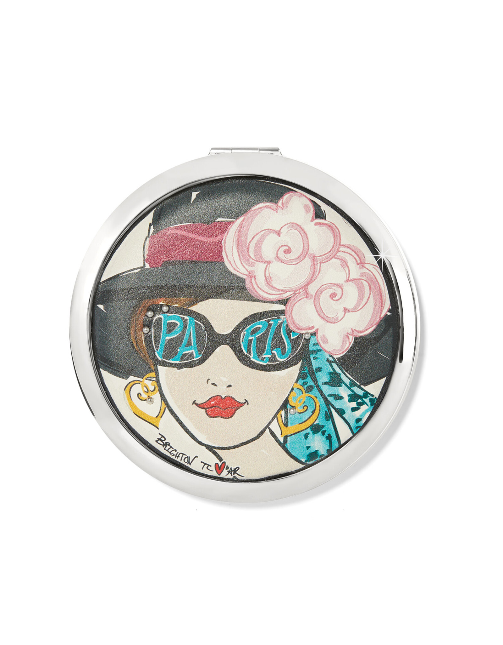 Brighton Brighton E5556M Paris Blooms Travel Mirror