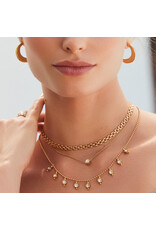 Brighton Brighton JM7528 Twinkle Mod Droplet Reversible Gold Necklace