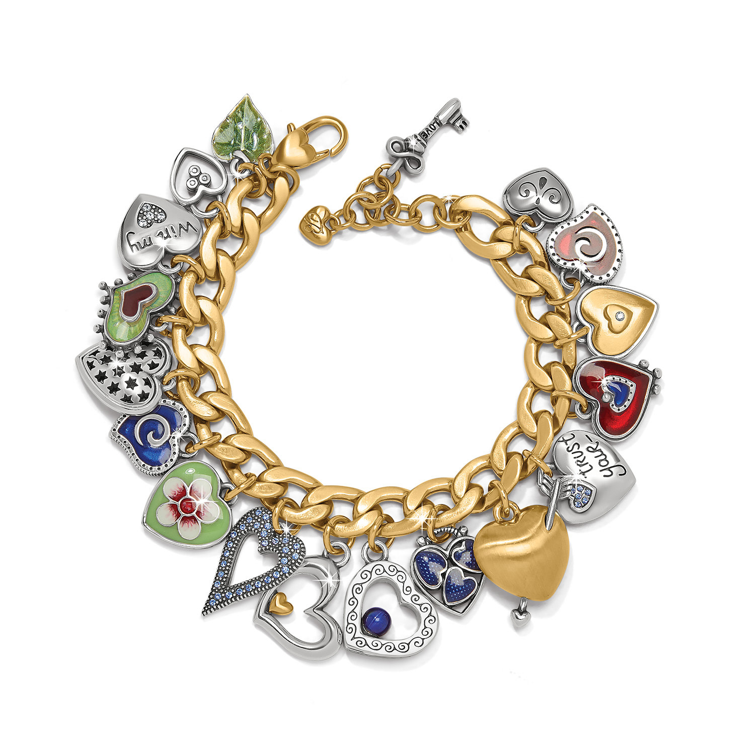 Brighton charm watch. Brighton Watch Hearts Charm Bracelet - Live the Moment. For  main image 4