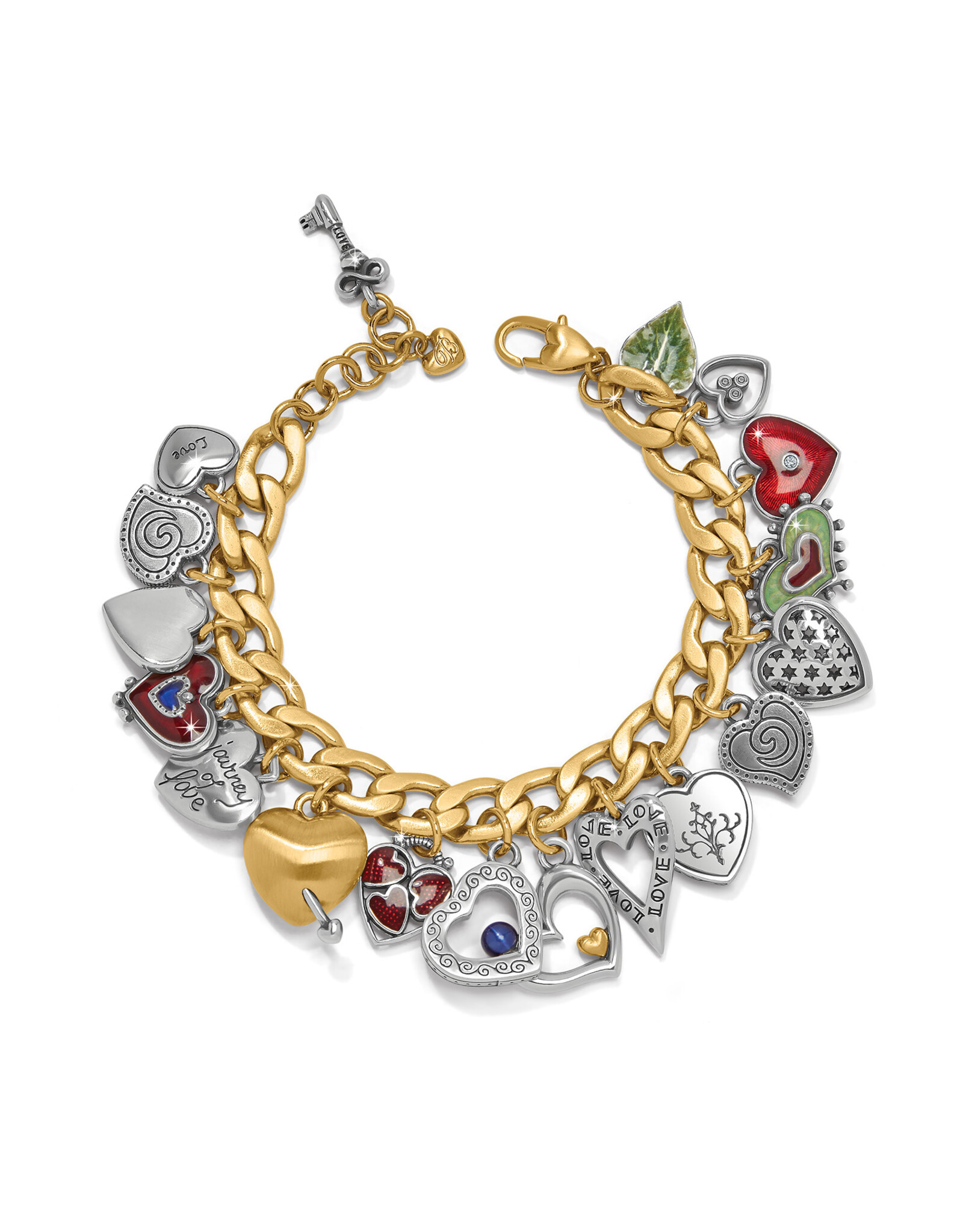 Brighton Brighton JF0209 One Heart Color Charm Bracelet