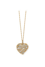 Brighton Brighton JM7648 Trust Your Journey Heart Convertible Reversible Gold Necklace