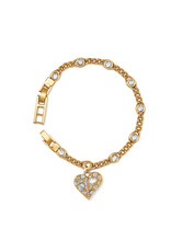 Brighton Brighton JF0266 Trust Your Journey Gold Heart Bracelet