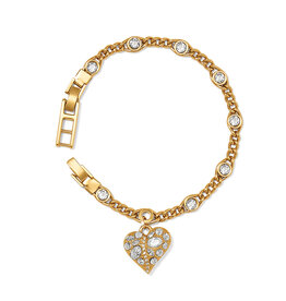 Brighton Brighton JF0266 Trust Your Journey Gold Heart Bracelet