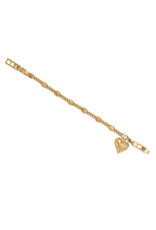Brighton Brighton JF0266 Trust Your Journey Gold Heart Bracelet