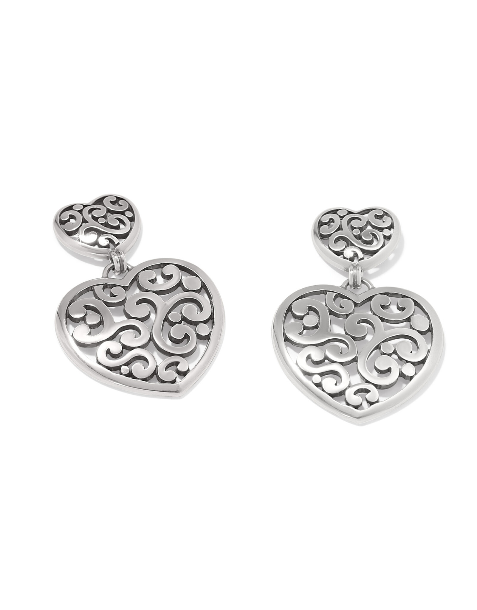 Brighton Brighton JA0087 Contempo Heart Double Post Earring