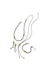 Brighton Brighton JM7587 Interlok Twist Two Tone Double Chain Necklace