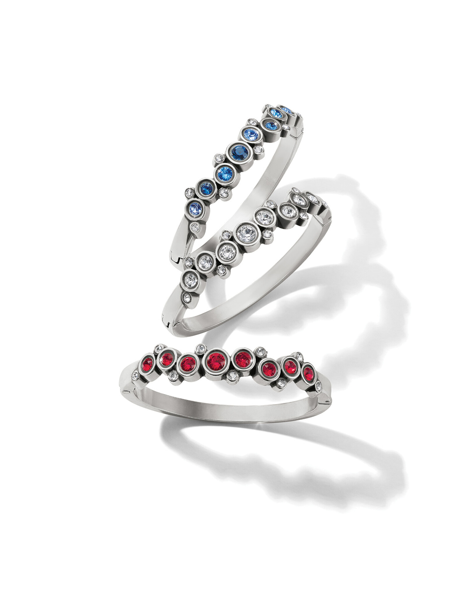 Brighton Brighton JF0280 Constella Cluster Crystal Hinged Bangle