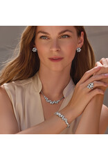 Brighton Brighton JF0280 Constella Cluster Crystal Hinged Bangle