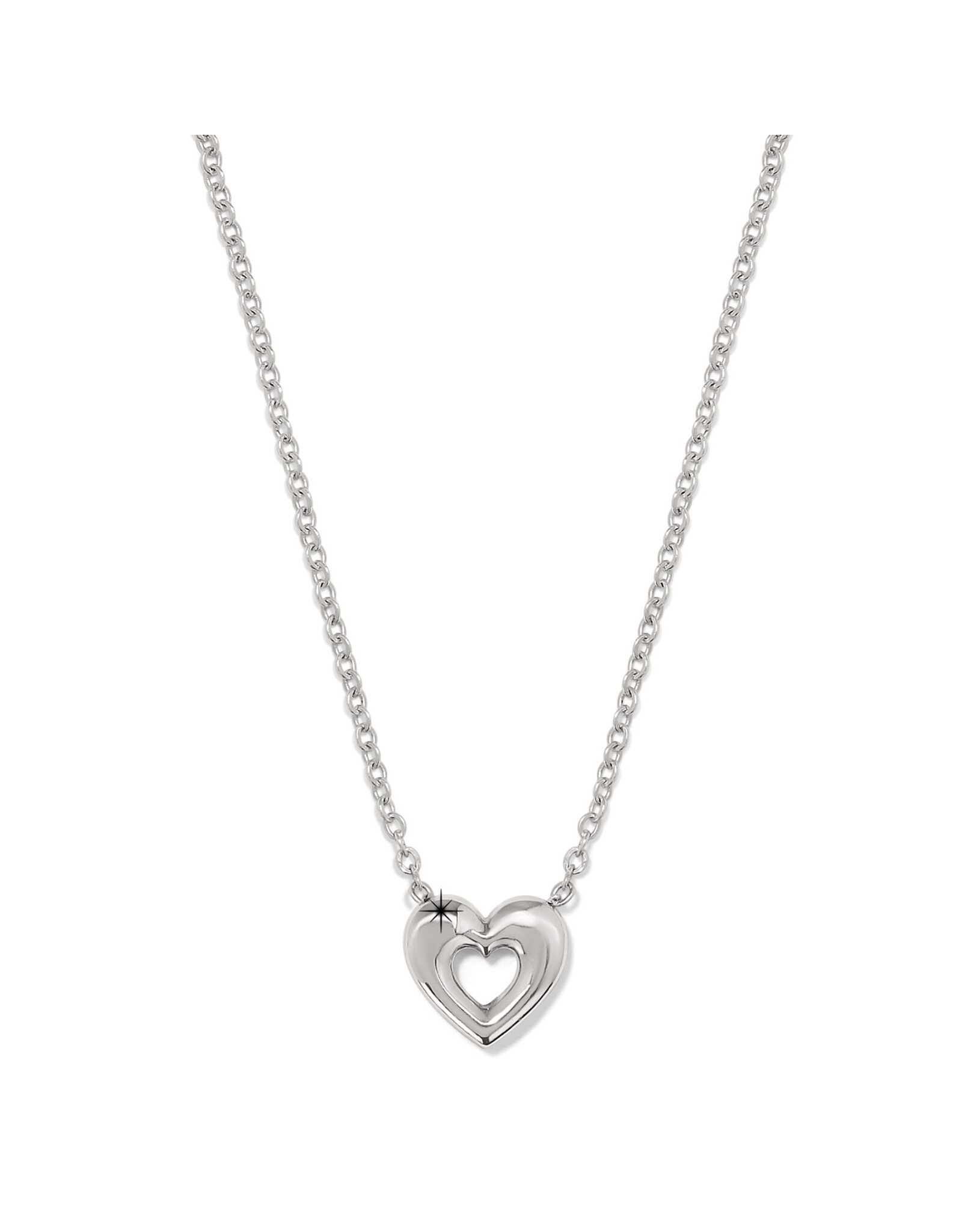 Brighton Brighton JM7664 Enchanting Silver Heart Necklace