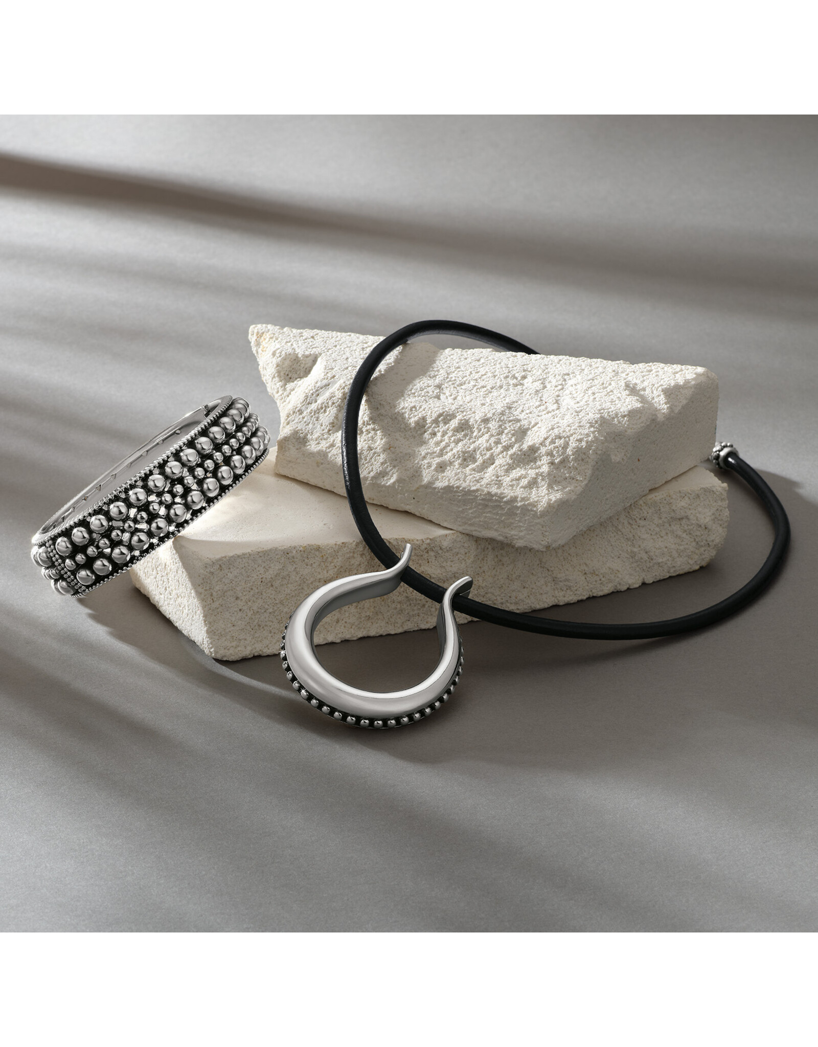 Brighton Brighton JF0257 Pretty Tough Pierced Hinged Bangle