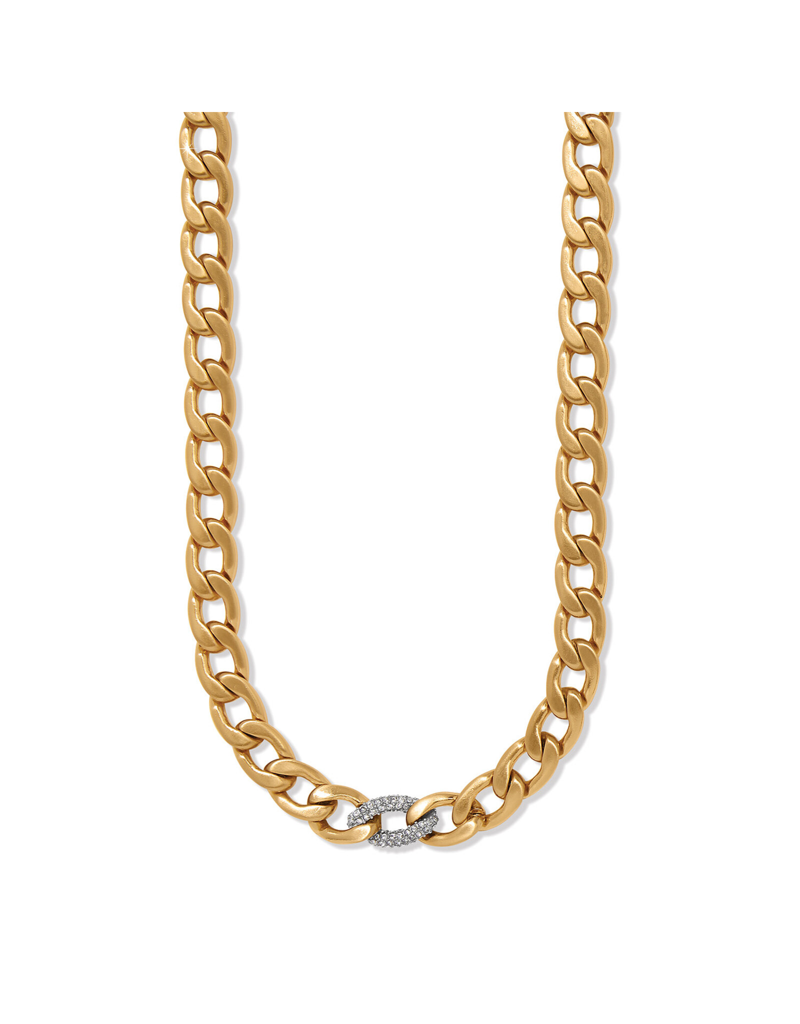 Brighton Brighton JM7650 Cleo Pave Link Gold Necklace