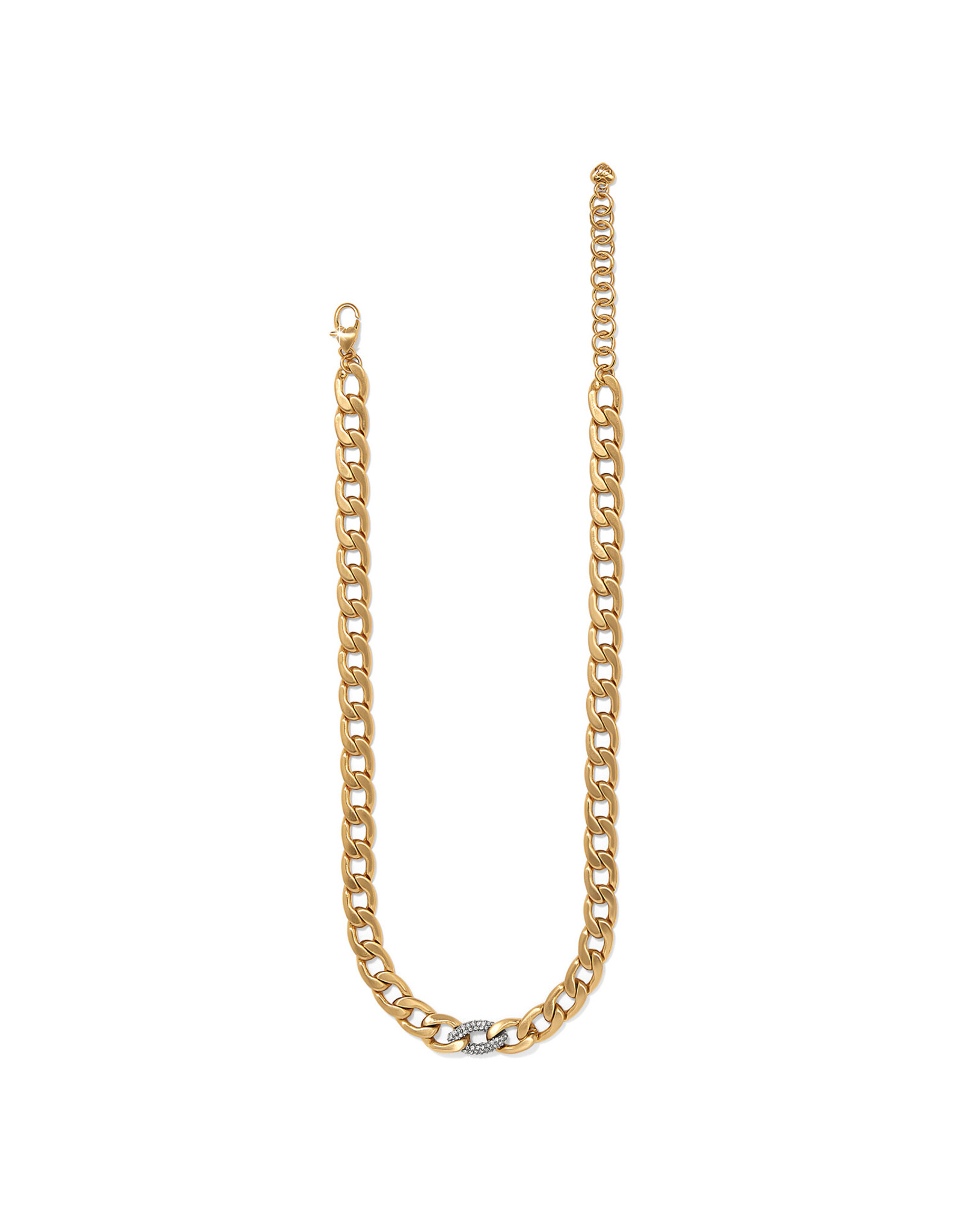 Brighton Brighton JM7650 Cleo Pave Link Gold Necklace