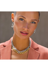 Brighton Brighton JM7650 Cleo Pave Link Gold Necklace