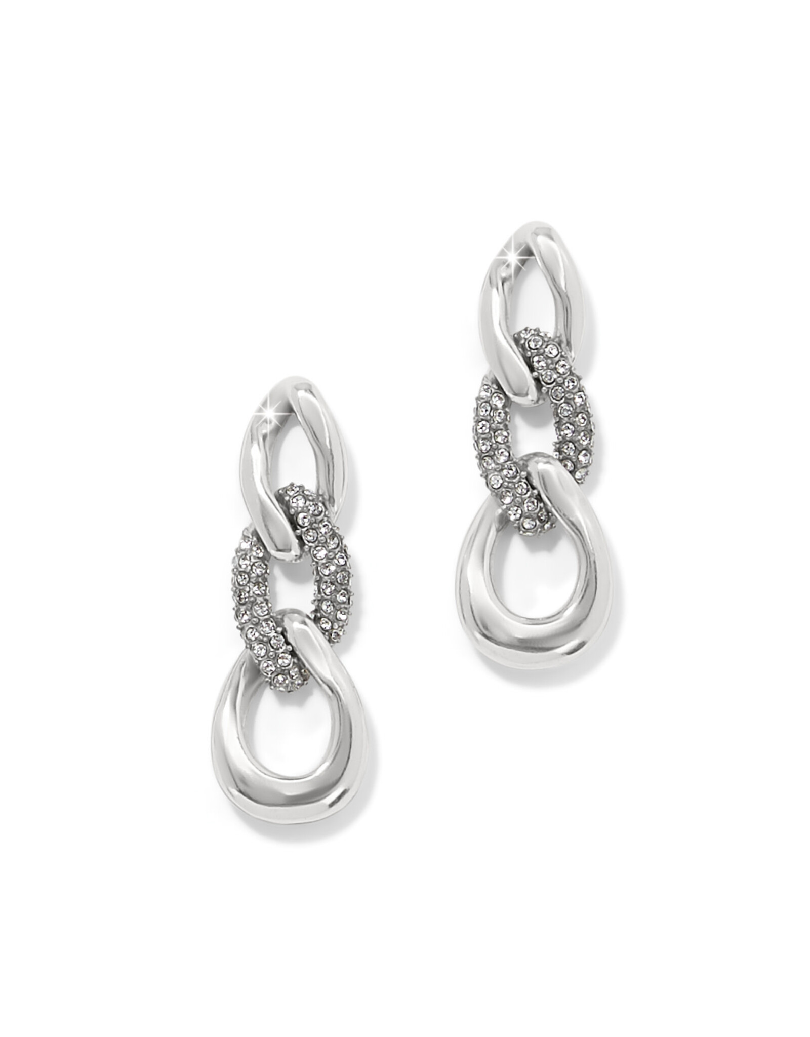 Brighton Brighton JA0066 Cleo Pave Link Post Drop Earrings