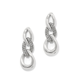 Brighton Brighton JA0066 Cleo Pave Link Post Drop Earrings
