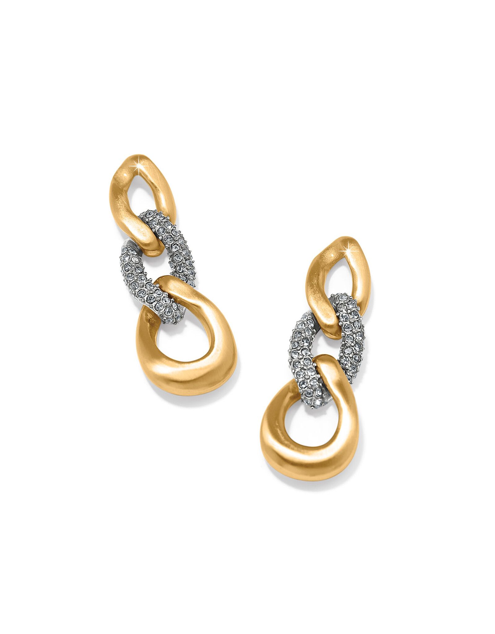 Brighton Brighton JA0067 Cleo Pave Link Post Drop Earrings