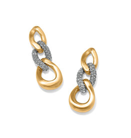 Brighton Brighton JA0067 Cleo Pave Link Post Drop Earrings