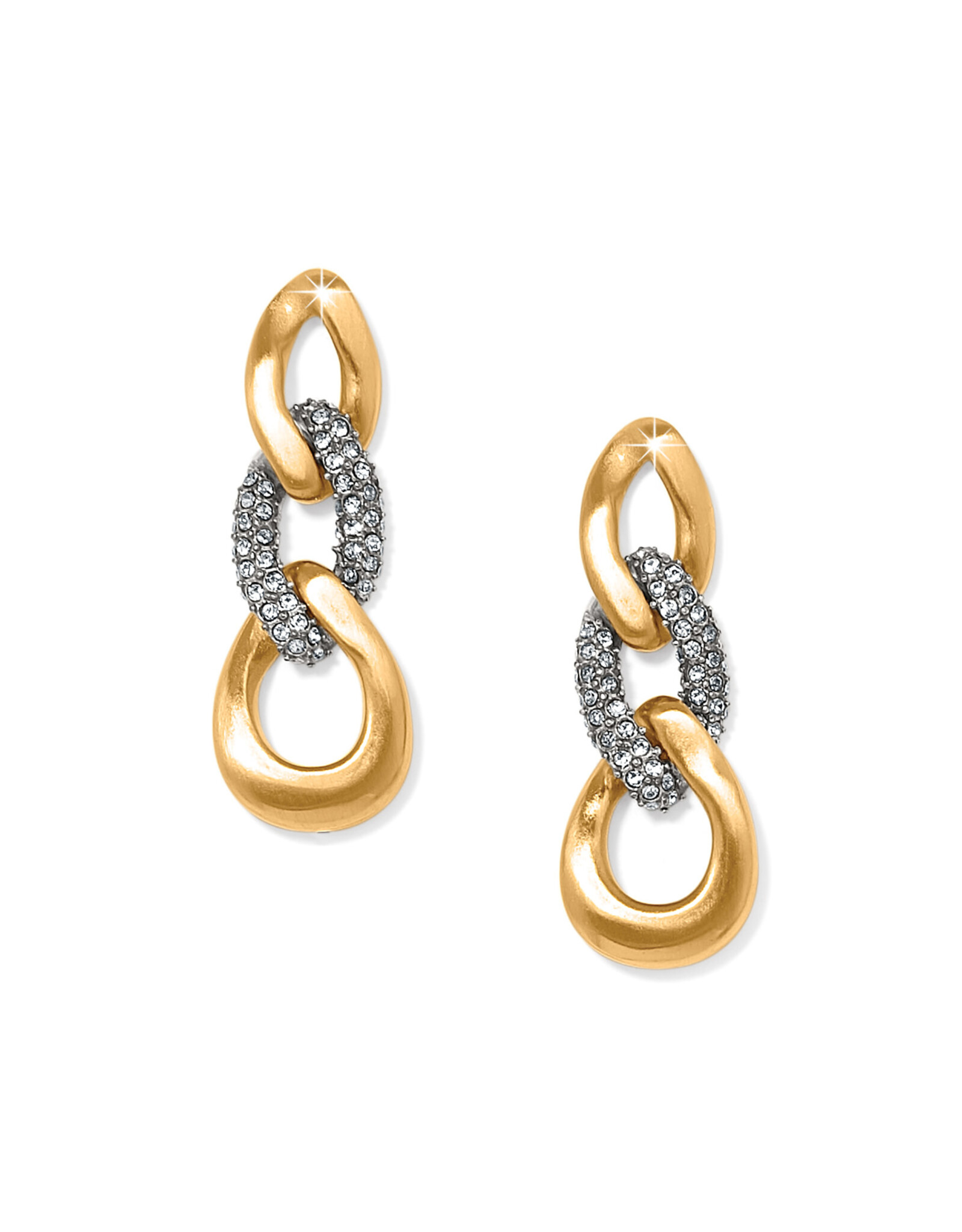 Brighton Brighton JA0067 Cleo Pave Link Post Drop Earrings