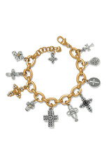 Brighton Brighton JF0208 Heavenly Cross Charm Bracelet