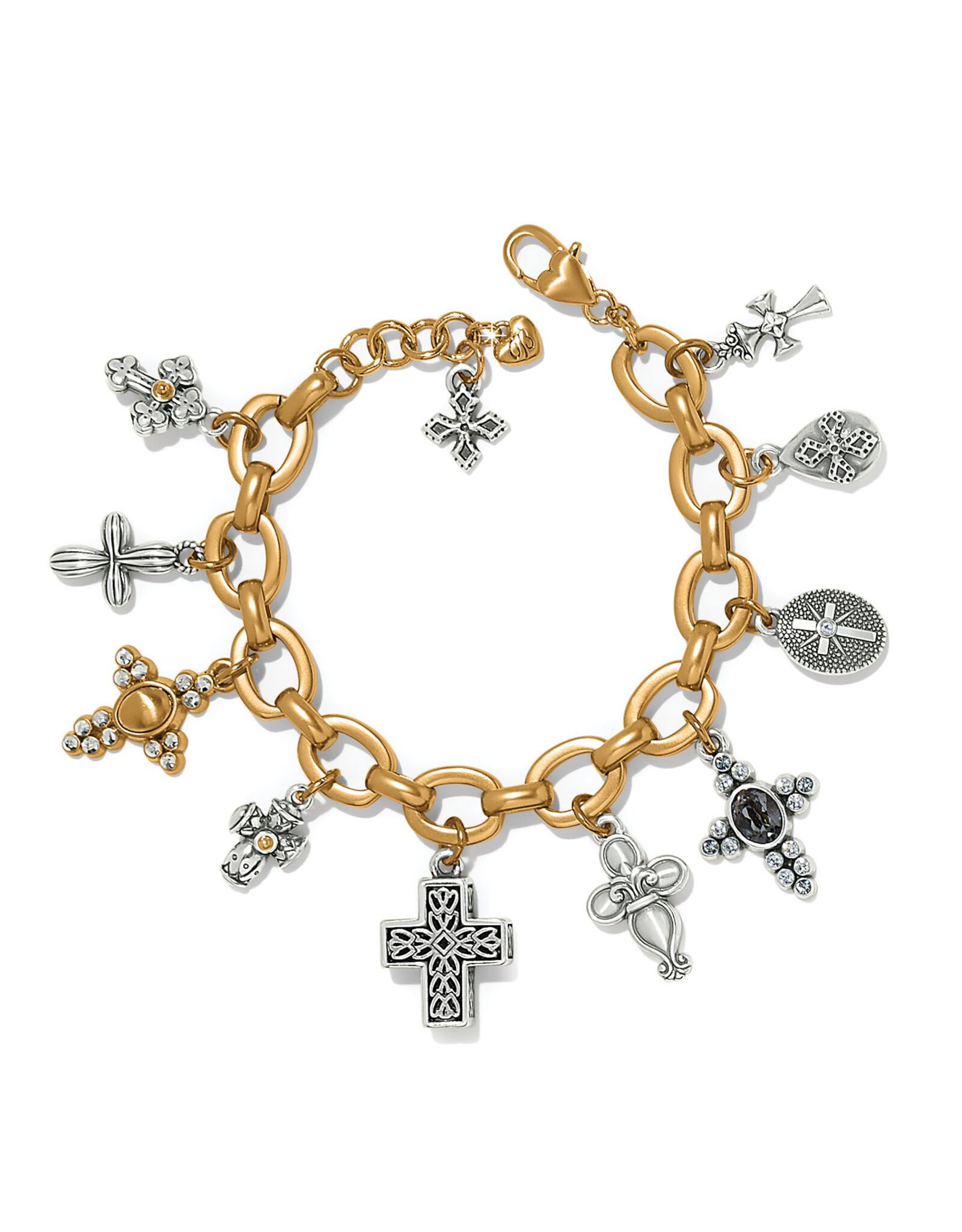 Brighton Brighton JF0208 Heavenly Cross Charm Bracelet