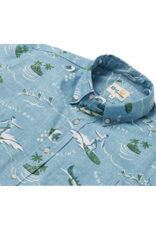 Reyn Spooner Reyn M643412524 Ocean Chillin’ Faded Denim Button Front