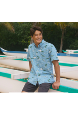 Reyn Spooner Reyn M643412524 Ocean Chillin’ Faded Denim Button Front