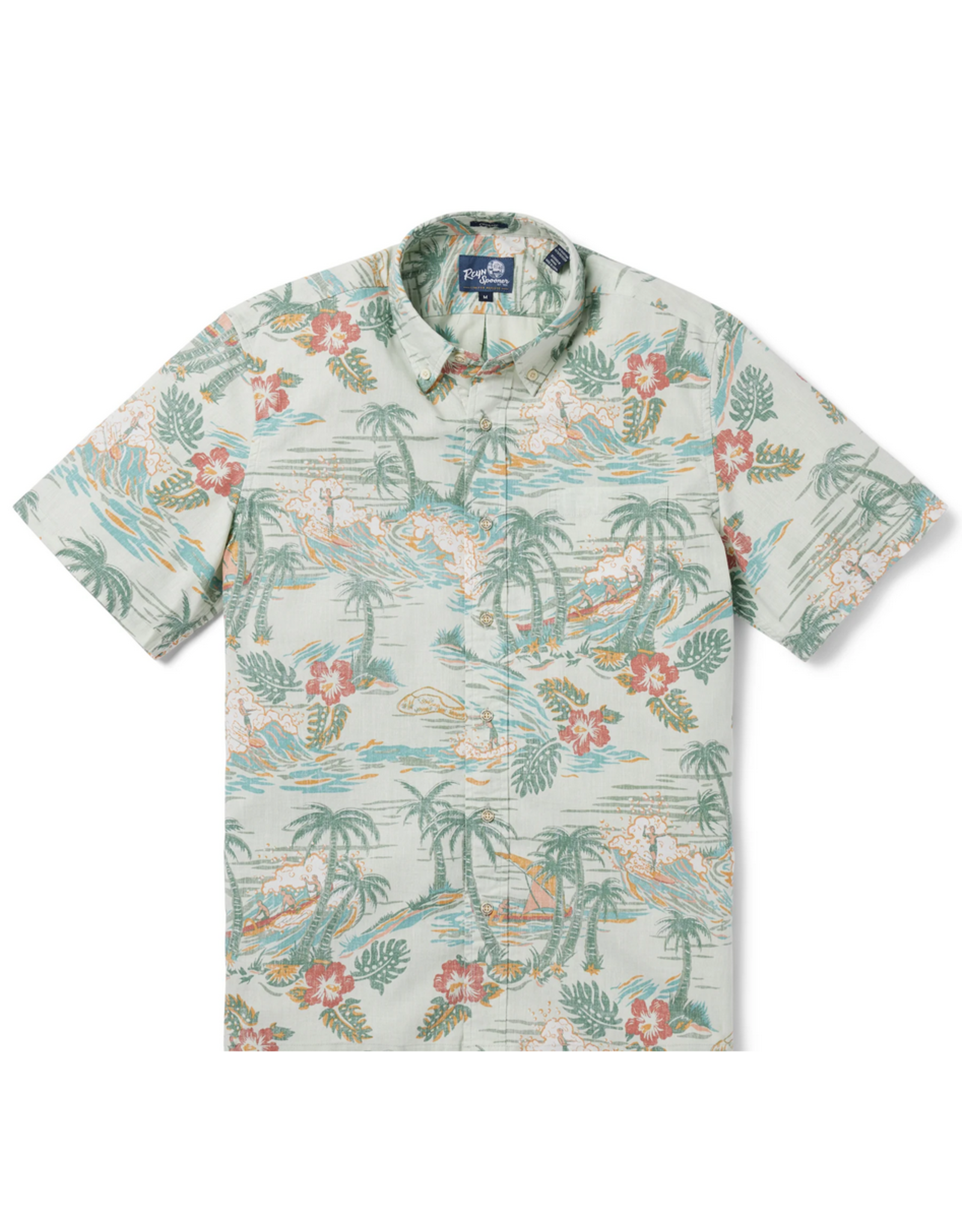 Reyn Spooner Reyn M642712524 Kaimana Beach Smoke Button Front