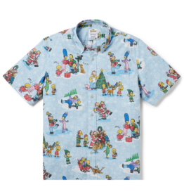 Reyn Spooner Reyn M644312524 Simpsons Greetings Light Blue Button Front