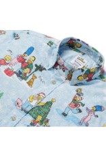 Reyn Spooner Reyn M644312524 Simpsons Greetings Light Blue Button Front