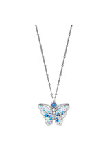Brighton Brighton JM7709 Kyoto in Bloom Indigo Petite Butterfly Necklace
