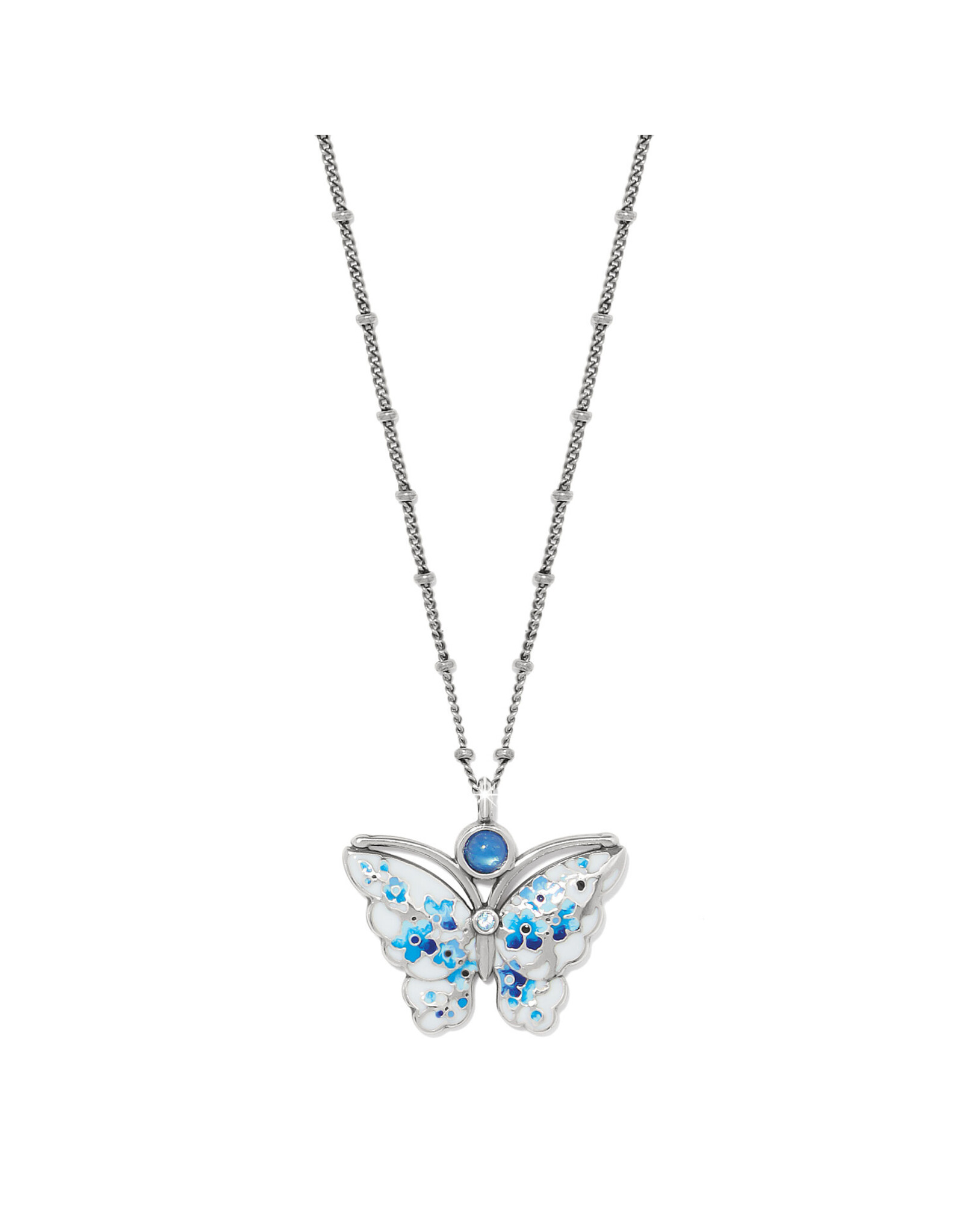 Brighton Brighton JM7709 Kyoto in Bloom Indigo Petite Butterfly Necklace