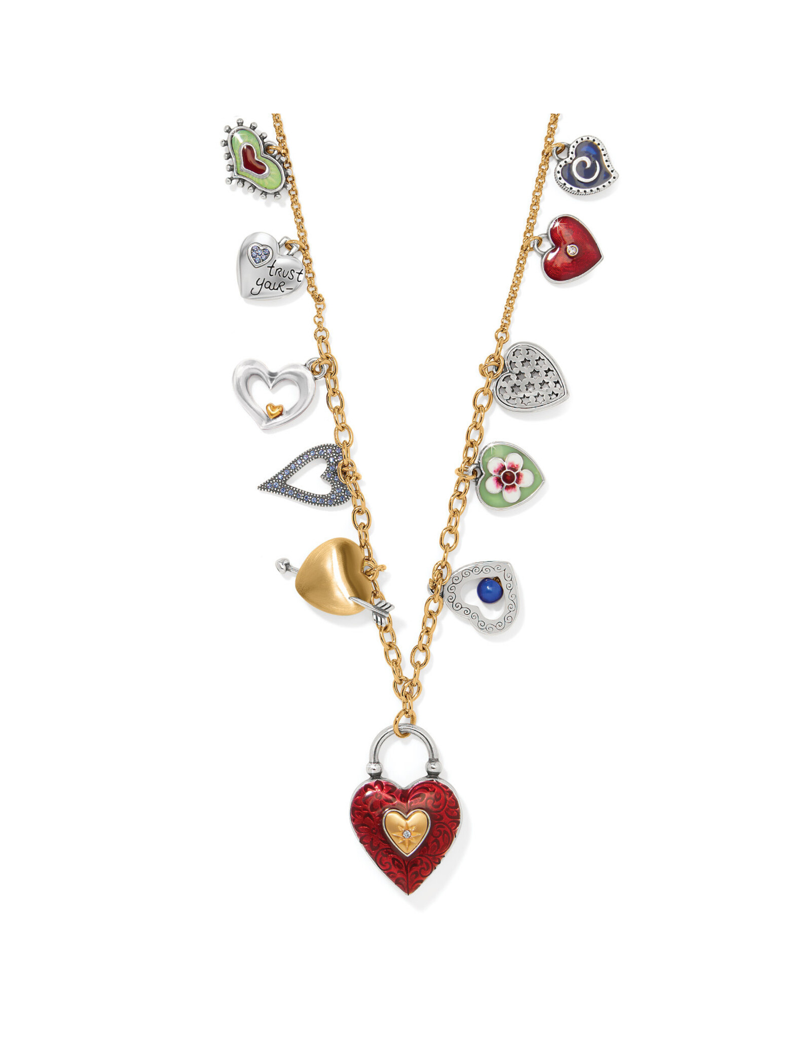 Brighton Brighton JM7651 One Heart Color Charm Necklace