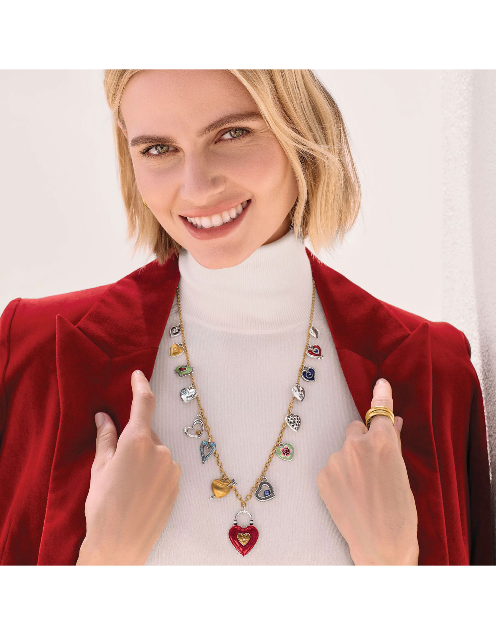 Brighton Brighton JM7651 One Heart Color Charm Necklace