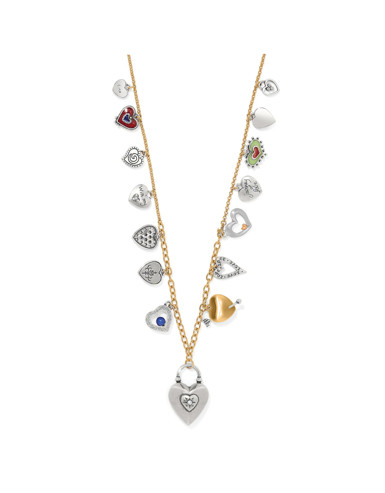 Brighton Brighton JM7651 One Heart Color Charm Necklace