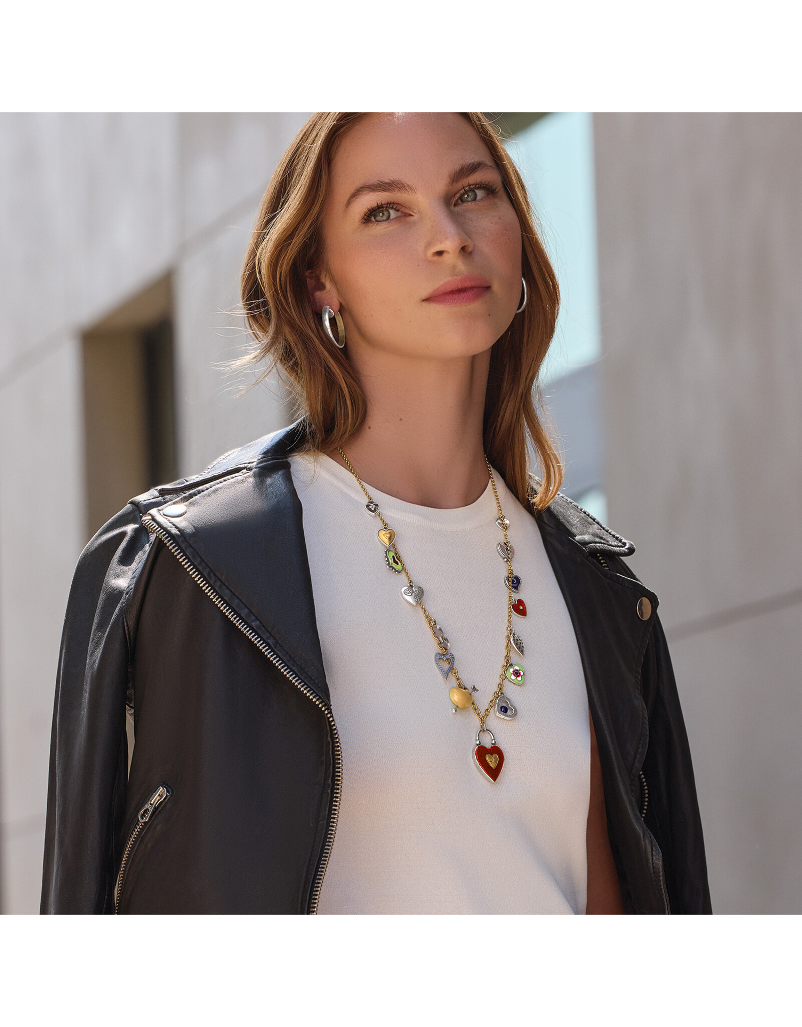 Brighton Brighton JM7651 One Heart Color Charm Necklace