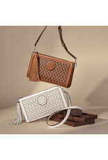 Brighton Brighton H38518 Russet White Michela Crossbody Brighton Brighton H38518 Russet White Michela Crossbody
