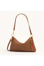 Hammitt Hammitt Kyle Mahogany Pebble Gold Red Zip