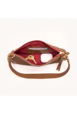 Hammitt Hammitt Kyle Mahogany Pebble Gold Red Zip