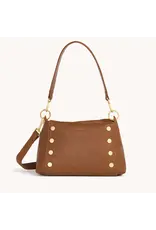 Hammitt Hammitt Bryant Med Medium Mahogany Pebble Brushed Gold Red Zip