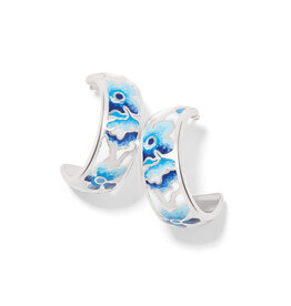 Brighton Brighton JA0127 Kyoto in Bloom Indigo Hoop Earrings