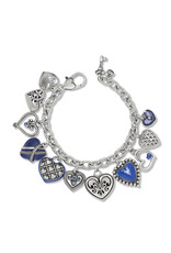 Brighton Brighton JF0302 One Heart Link Charm Bracelet