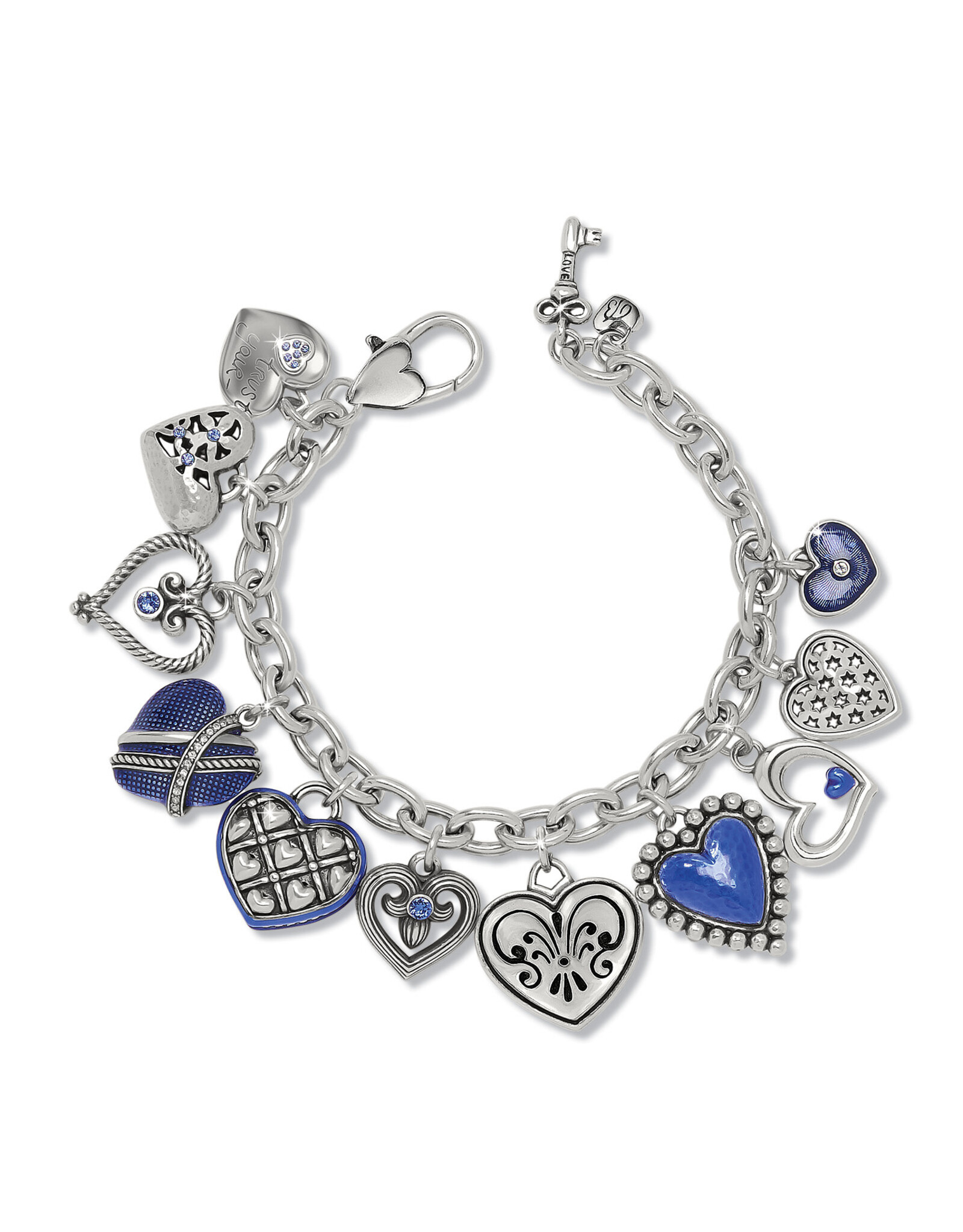 Brighton Brighton JF0302 One Heart Link Charm Bracelet