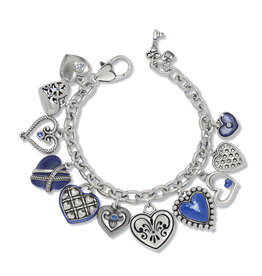 Brighton Brighton JF0302 One Heart Link Charm Bracelet