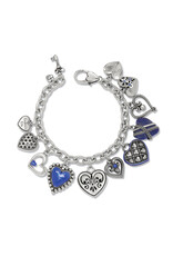 Brighton Brighton JF0302 One Heart Link Charm Bracelet
