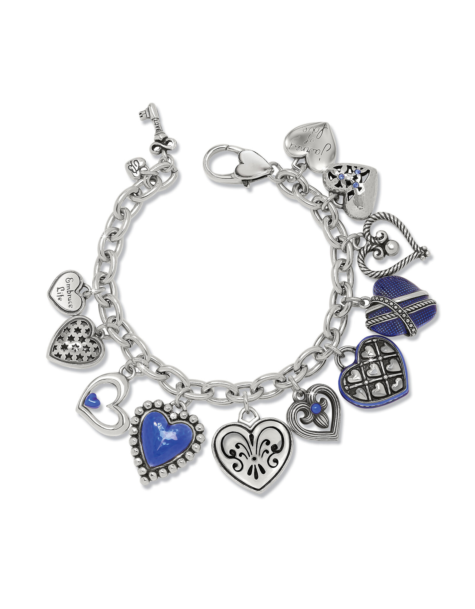 Brighton Brighton JF0302 One Heart Link Charm Bracelet
