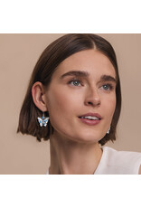 Brighton Brighton JA0126 Kyoto in Bloom Indigo Butterfly Earrings